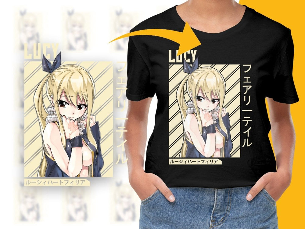 Lucy Heartfilia Fairy Tail Anime PNG Digital Download - Teepew