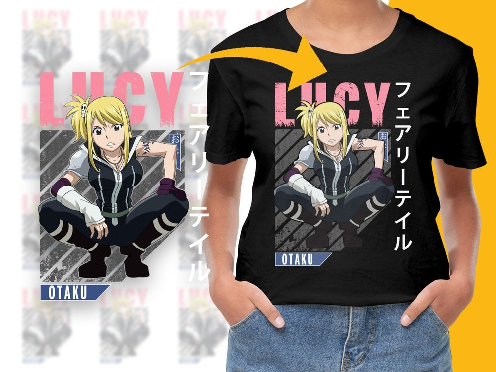 Lucy Otaku Anime Character Art PNG Digital Download - Teepew