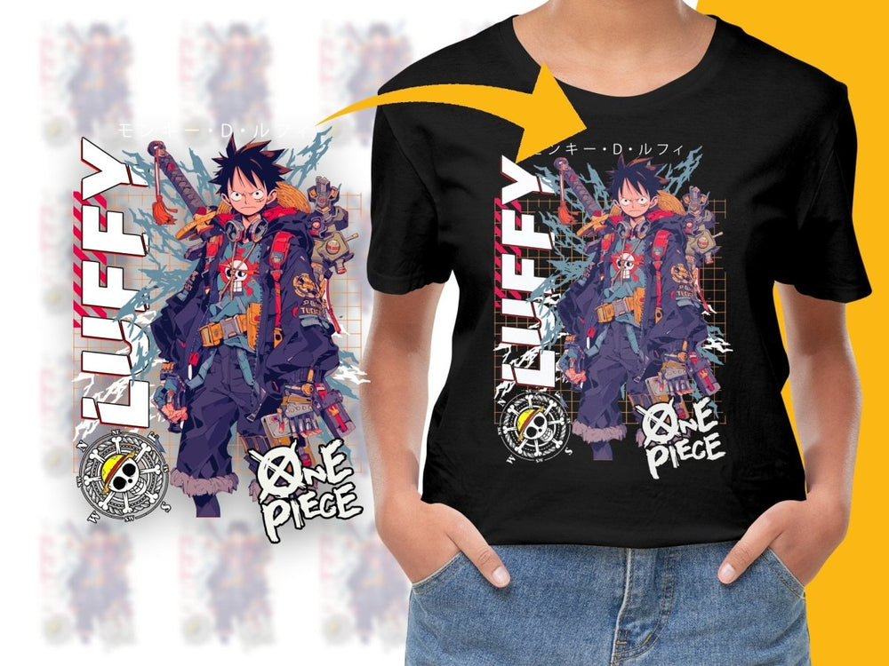 Luffy Anime Graphic Streetwear Style PNG File - Teepew