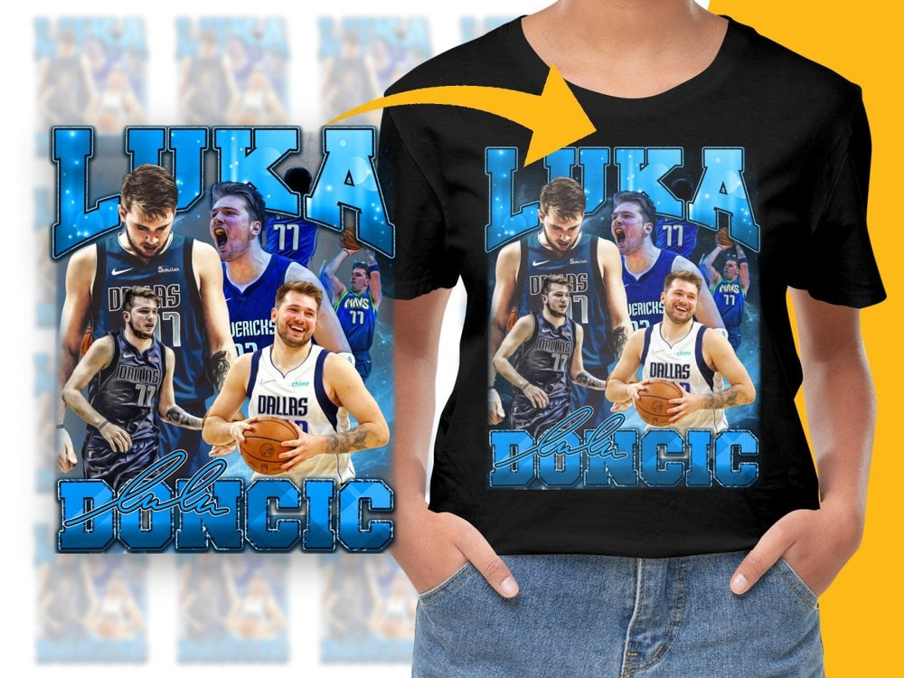 Luka Doncic Basketball Player Signed Bootleg PNG File - Teepew