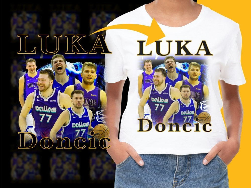 Luka Doncic Collage Fan PNG File - Teepew