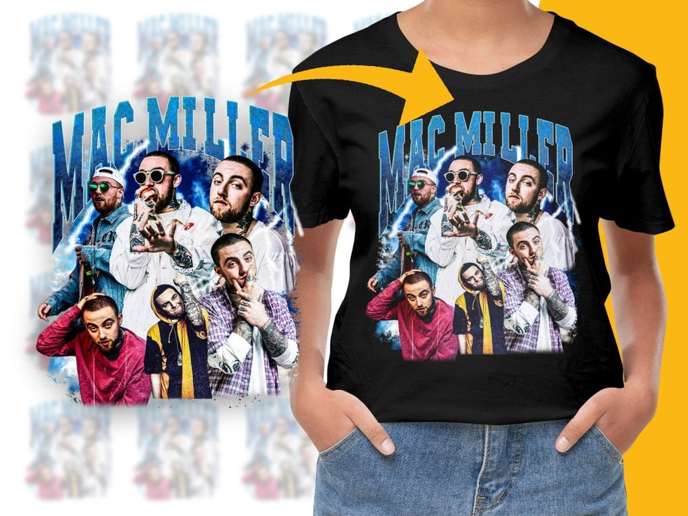 Mac Miller Bootleg Colorful Graphic PNG File - Teepew