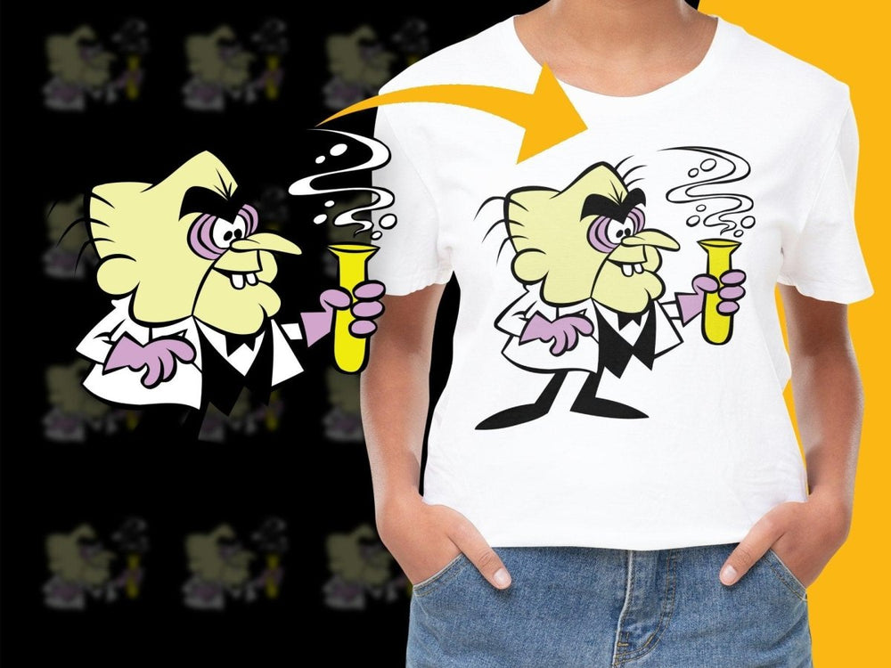 Mad Scientist Cartoon Character Graphic PNG File - Teepew