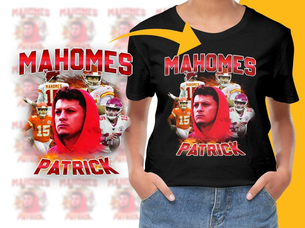 Mahomes Patrick Red Football Highlights PNG File - Teepew