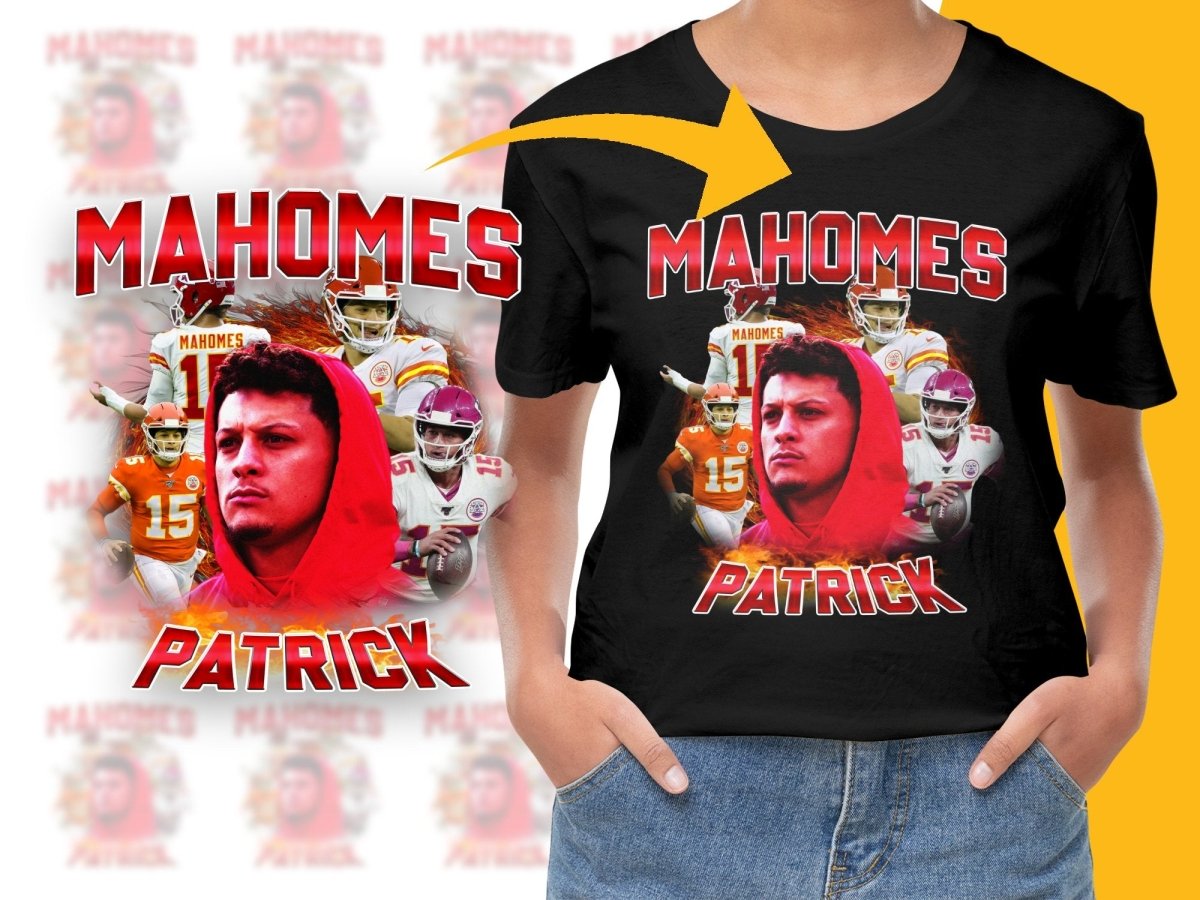 Mahomes Patrick Red Football Highlights PNG File - Teepew