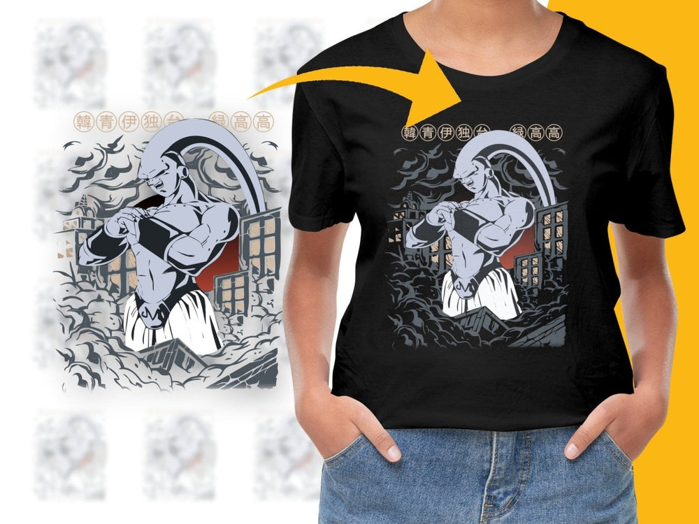 Majin Buu Powerful Strength Anime Graphic PNG File - Teepew