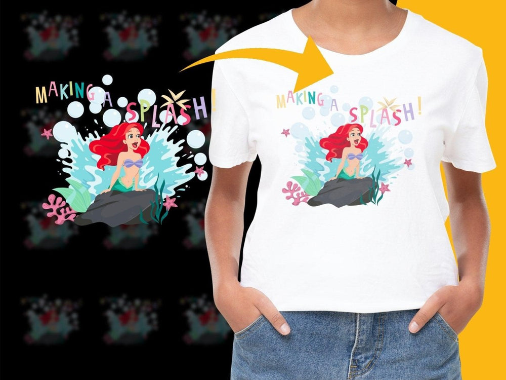 Making A Splash Mermaid Graphic Print PNG File - Teepew
