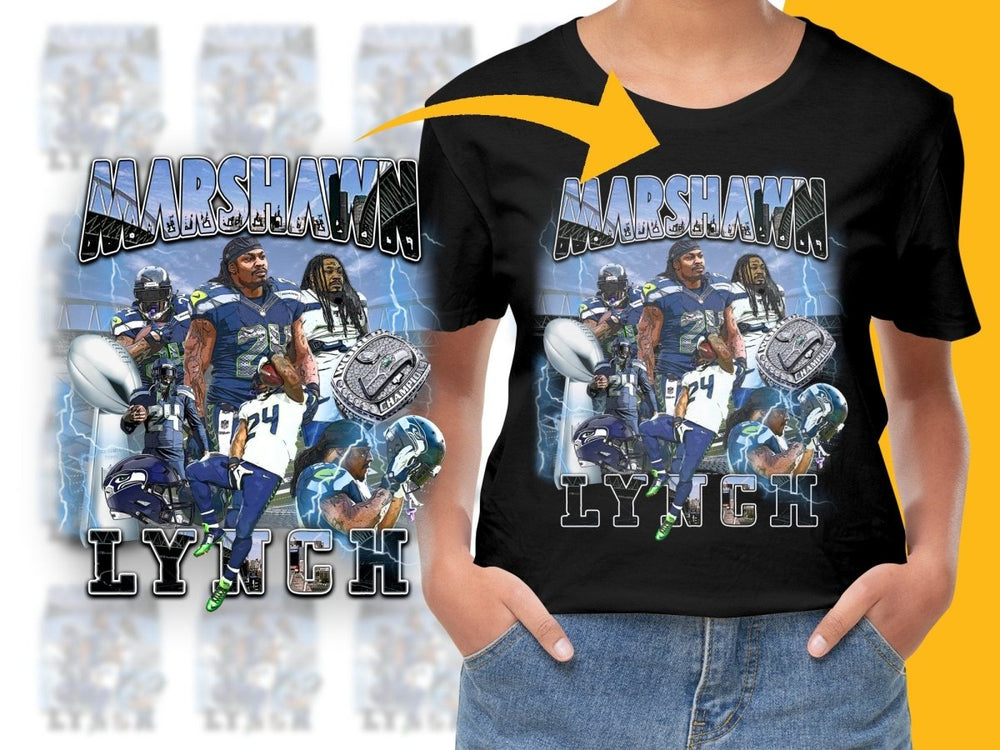 Marshawn Lynch Football PNG File - Teepew