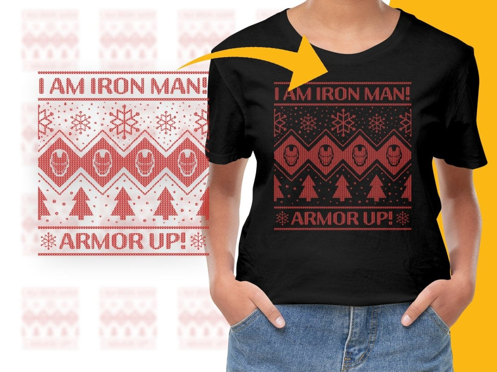 Marvel Iron Man Armor Up Festive Christmas PNG File - Teepew