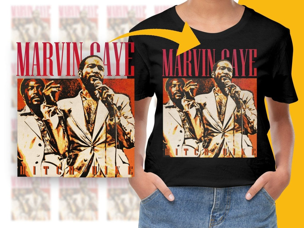 MARVIN GAYE Music Homage PNG File - Teepew