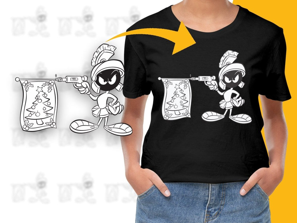 Marvin the Martian Christmas Holiday Fun PNG File - Teepew