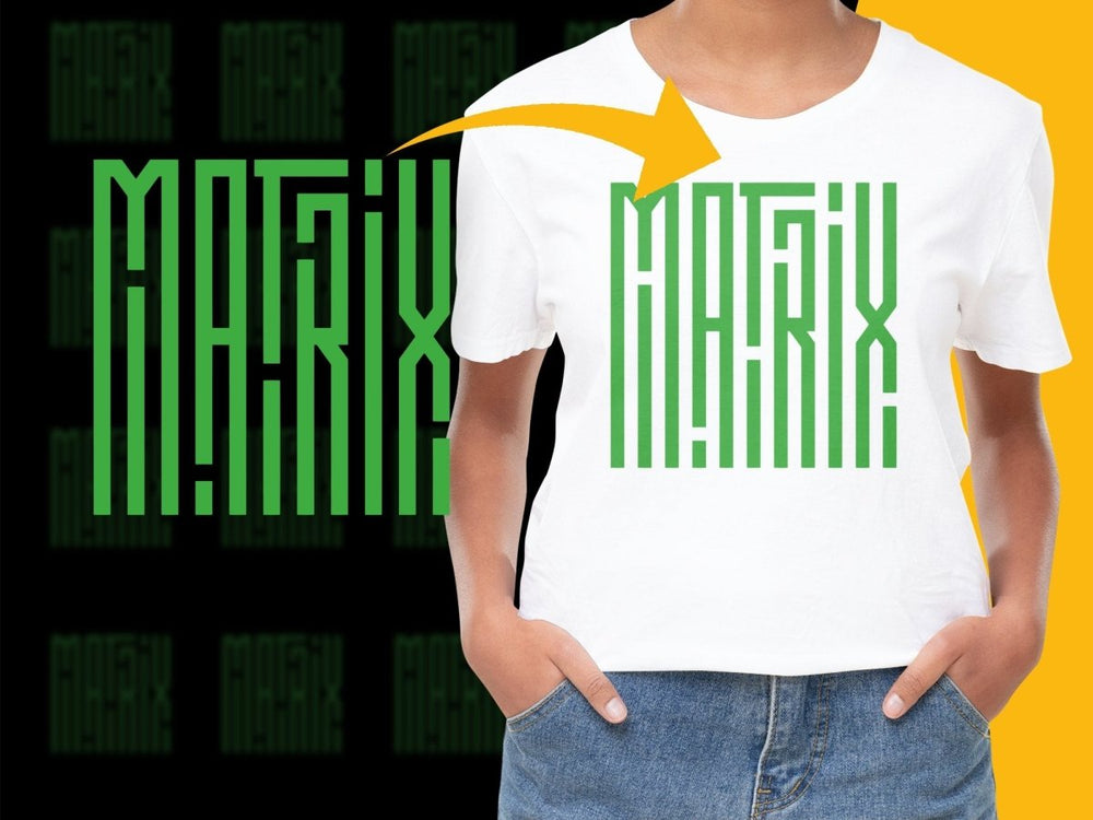 Matrix Retro Logo Design PNG File - Teepew
