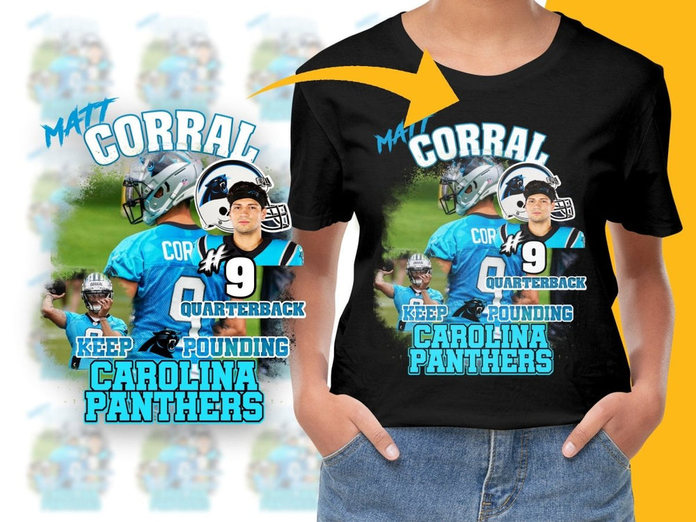 Matt Corral Carolina Panthers Quarterback PNG File - Teepew