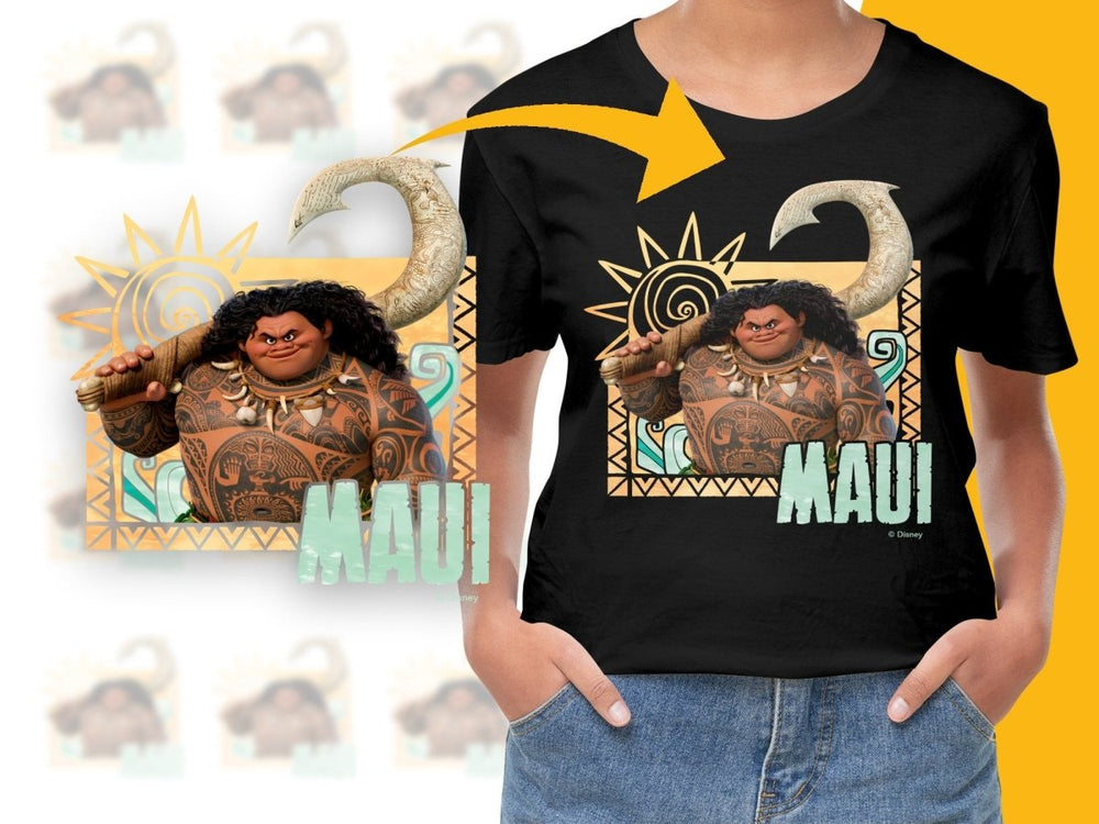 Maui Holding Hook Disney Graphic PNG File - Teepew