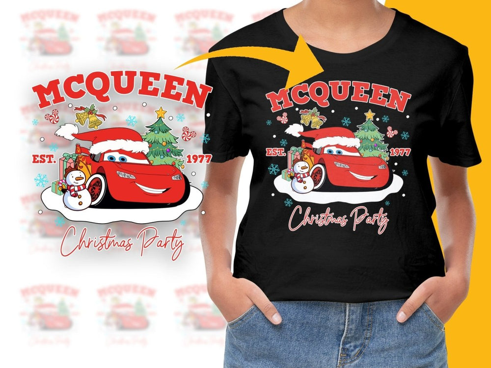 McQueen Christmas Party Est 1977 Red Graphic PNG File - Teepew