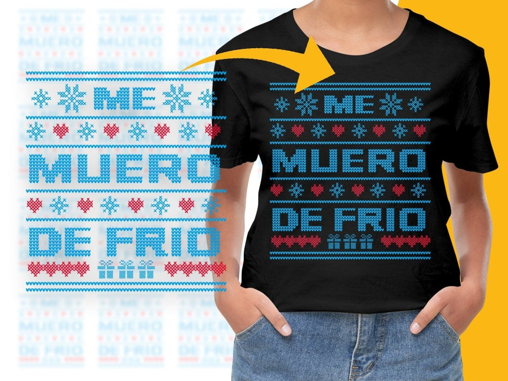 Me Muero De Frio Christmas PNG File - Teepew