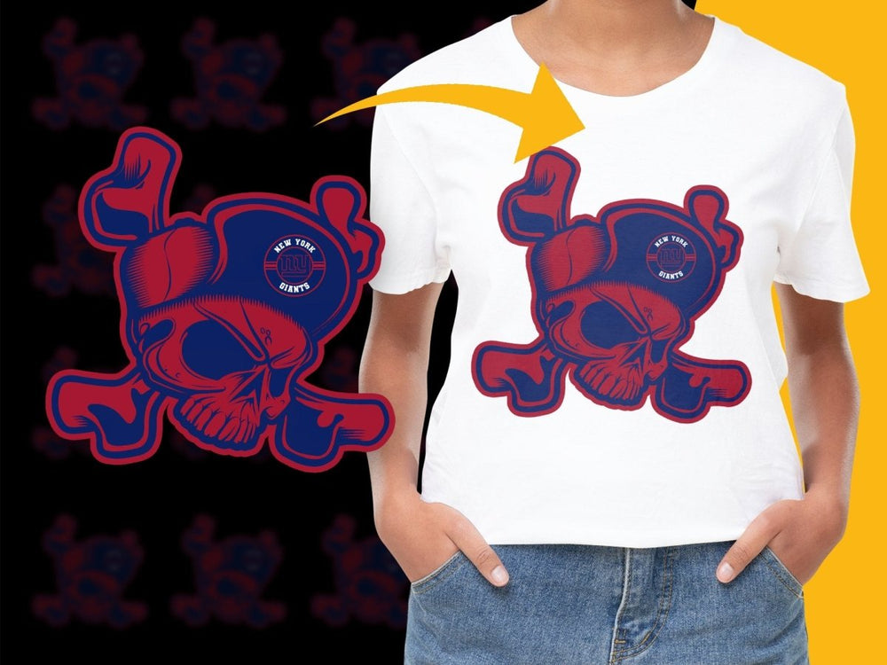 Menacing New York Giants Skull Design PNG File - Teepew