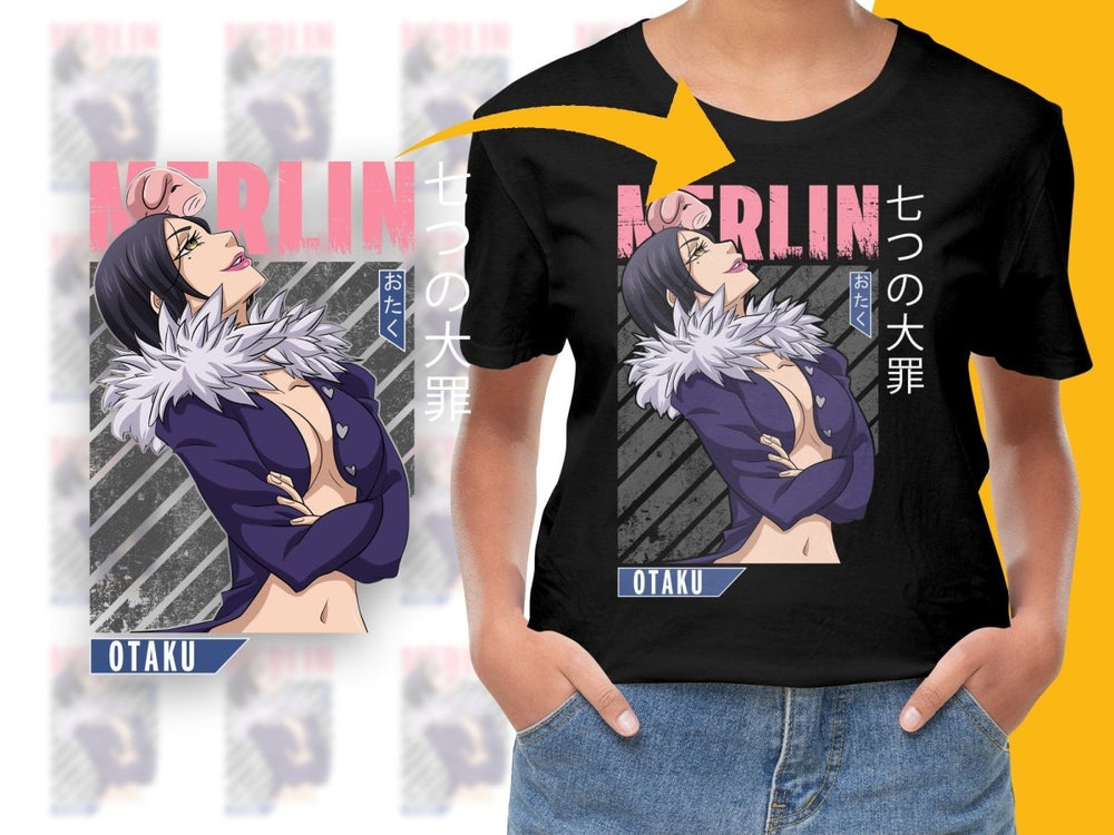 Merlin Anime Character PNG Digital Product - Teepew