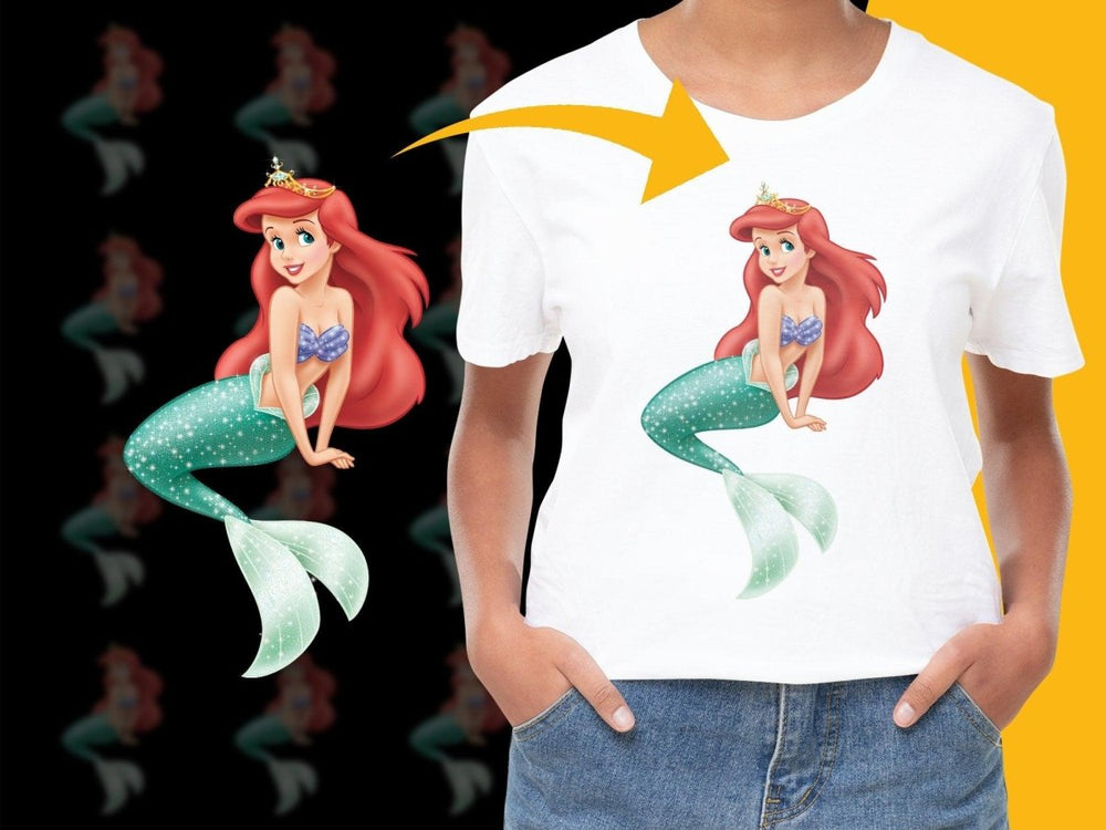 Mermaid Princess with Red Hair Cute Graphic PNG File - Teepew