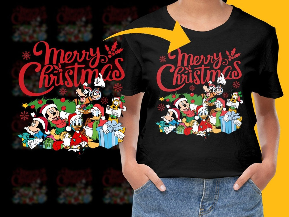 Merry Christmas Character Themed Holiday PNG File - Teepew