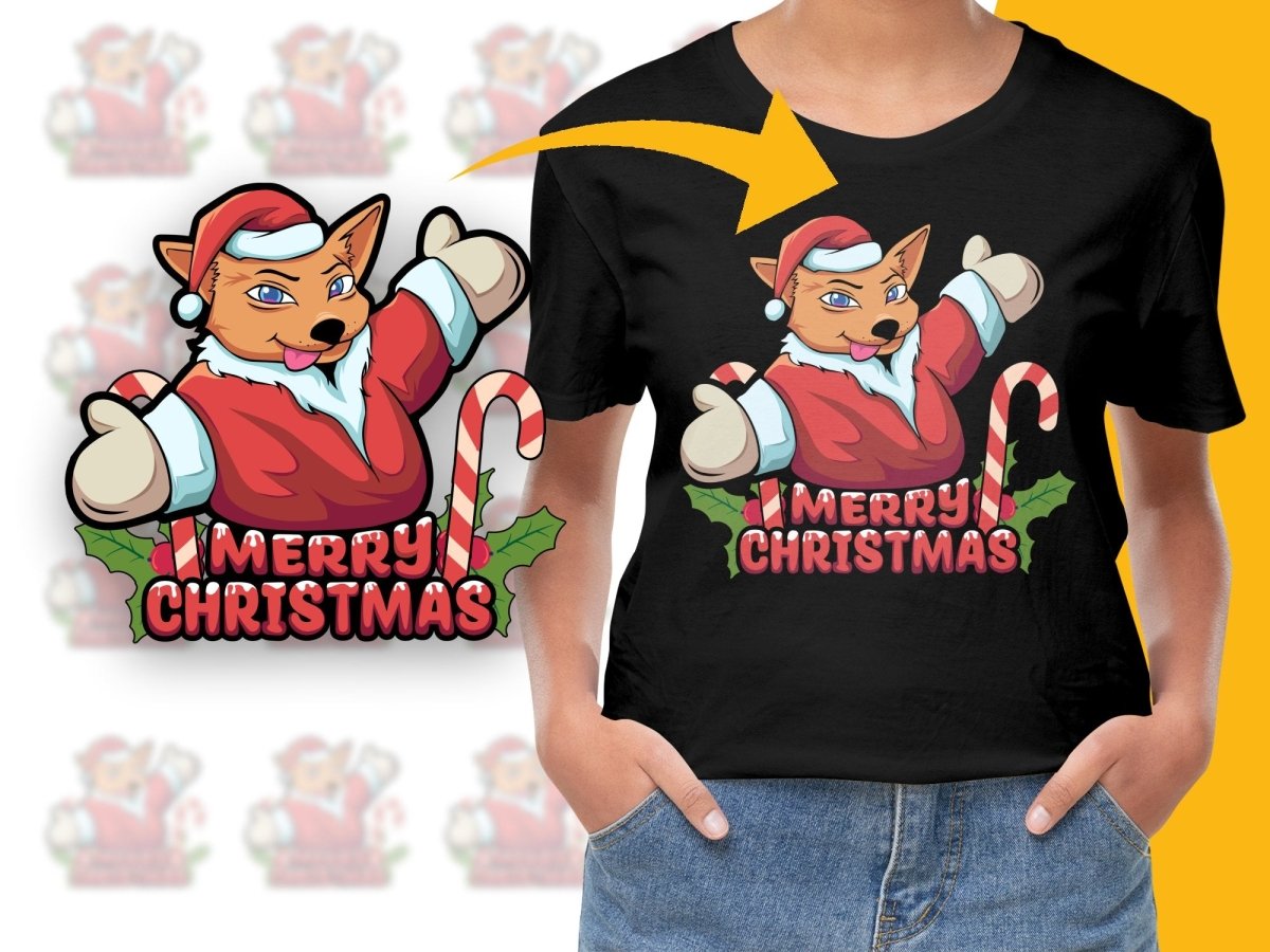 Merry Christmas Fox Character Holiday PNG File - Teepew