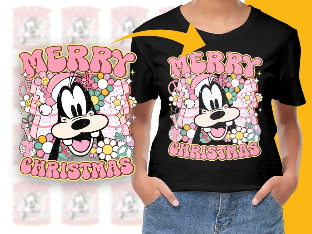 Merry Christmas Goofy Flower Graphic PNG File - Teepew