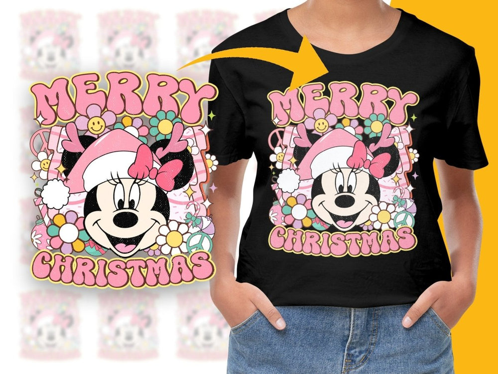 Merry Christmas Minnie Mouse Graphic PNG File - Teepew