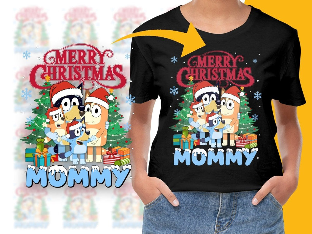 Merry Christmas Mommy Characters Family PNG File - Teepew