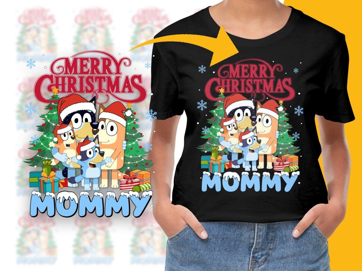 Merry Christmas Mommy Characters Family PNG File - Teepew