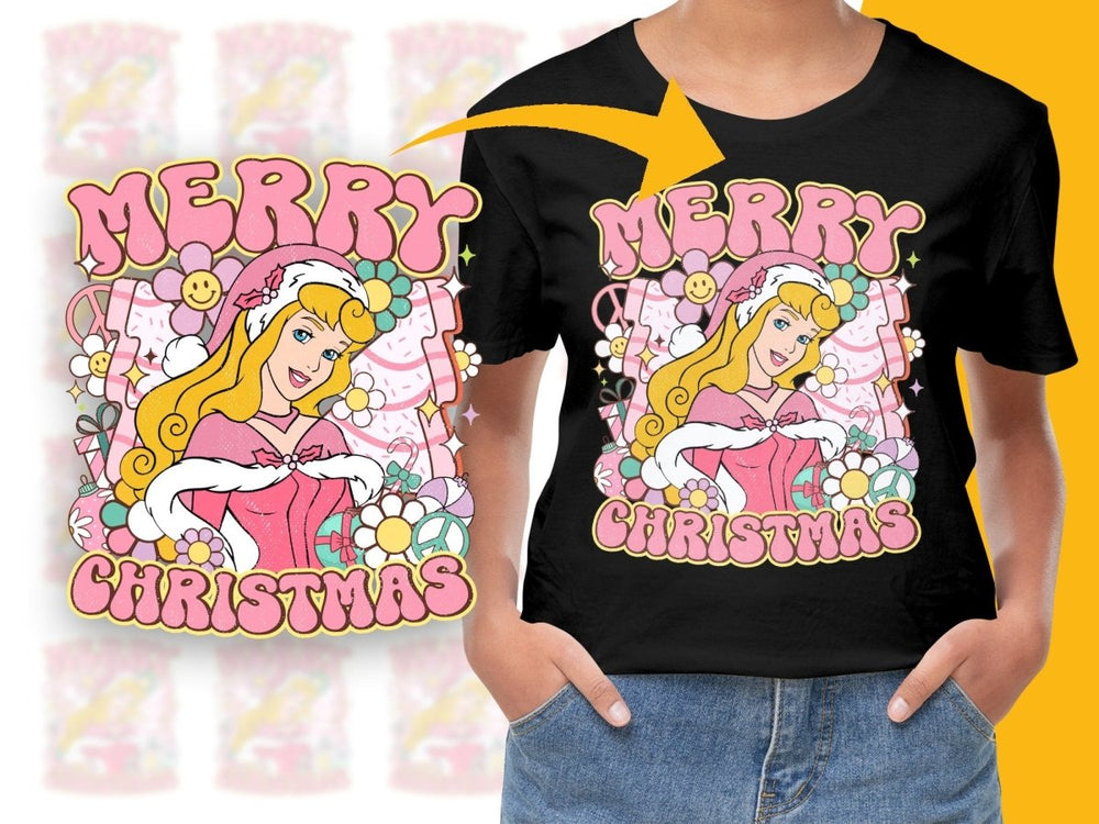 Merry Christmas Princess Aurora PNG File - Teepew