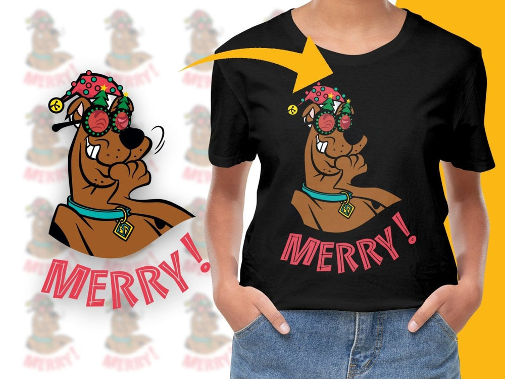 Merry Christmas Scooby - Doo Graphic Holiday PNG File - Teepew