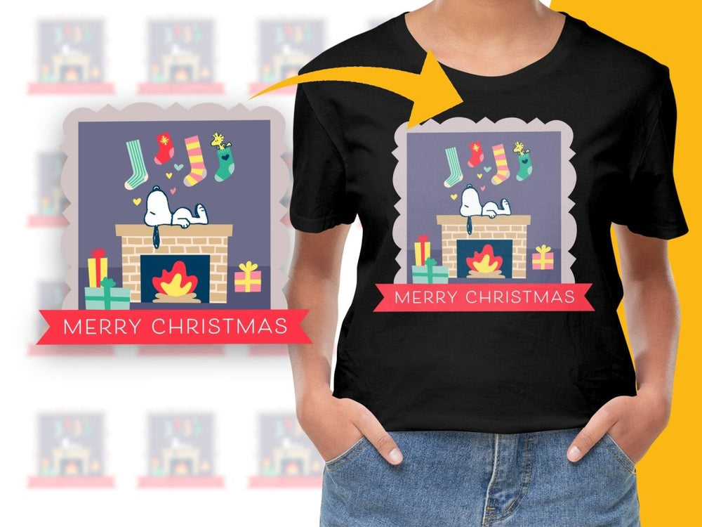 Merry Christmas Snoopy Character Graphic PNG File - Teepew