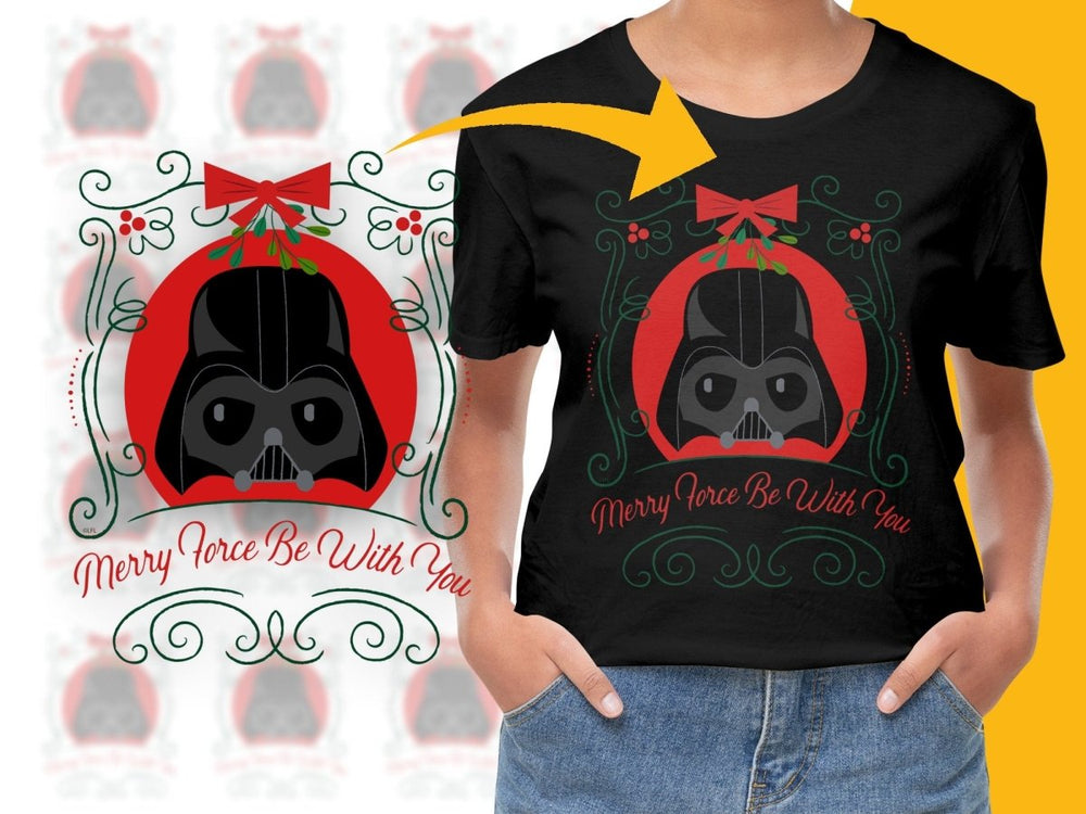 Merry Force Be With You Christmas Darth Vader PNG File - Teepew