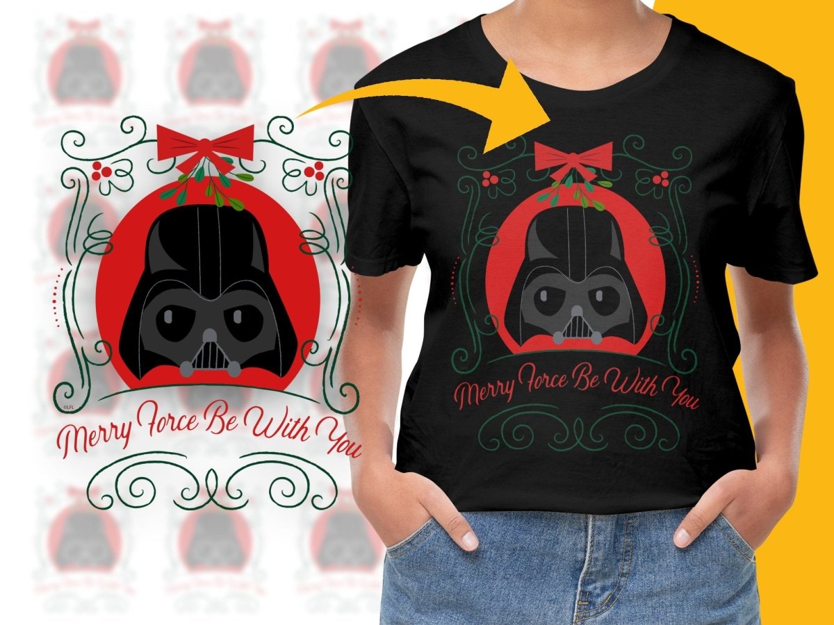 Merry Force Be With You Christmas Darth Vader PNG File - Teepew