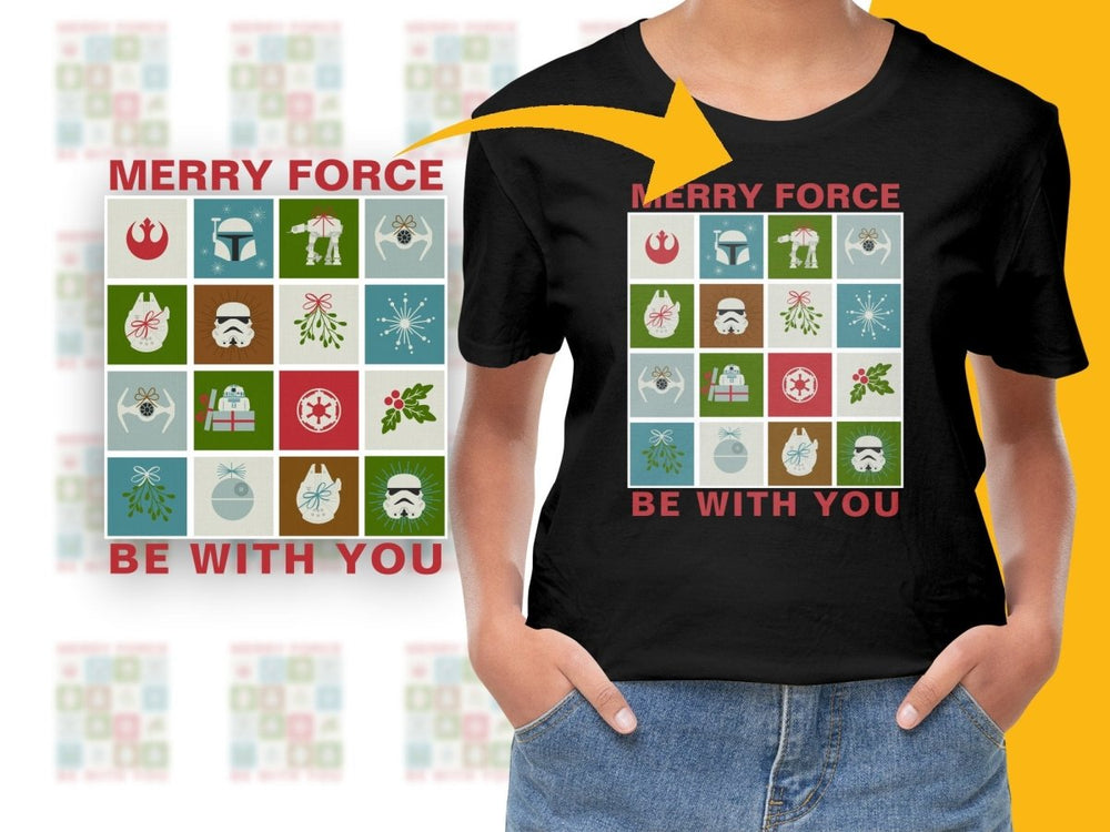 Merry Force Be With You Christmas Digital product - Teepew