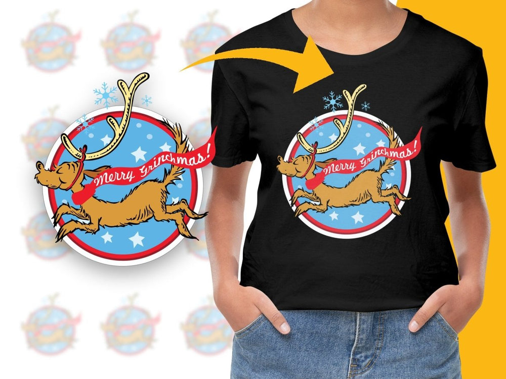 Merry Grinchmas The Grinch Max Reindeer PNG File - Teepew