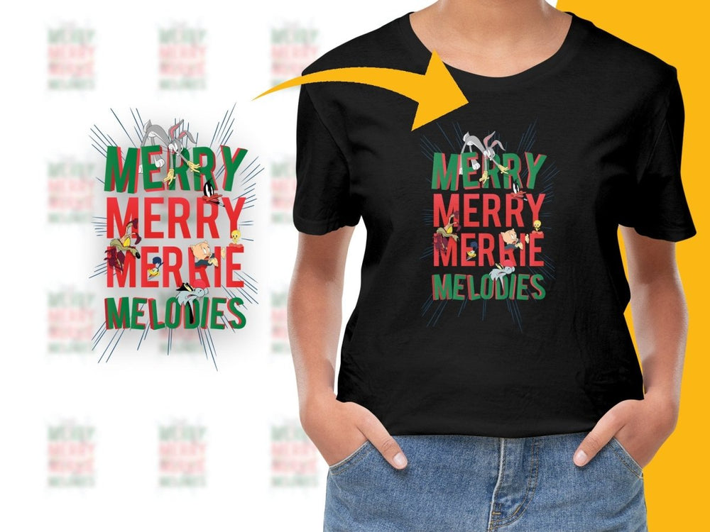 Merry Merry Merrie Melodies Christmas Character Digital - Teepew