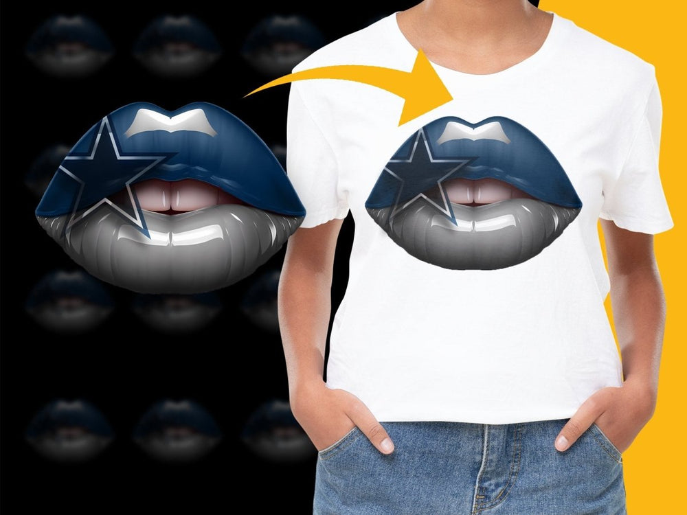 Metallic Lips Print Cowboys PNG File - Teepew