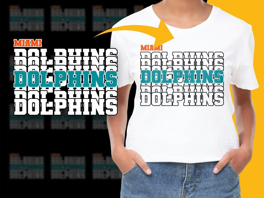 Miami Dolphins Fan Pride Graphic Print PNG File - Teepew