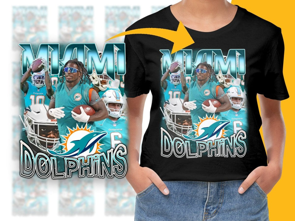 Miami Dolphins Football Team Bootleg PNG File - Teepew