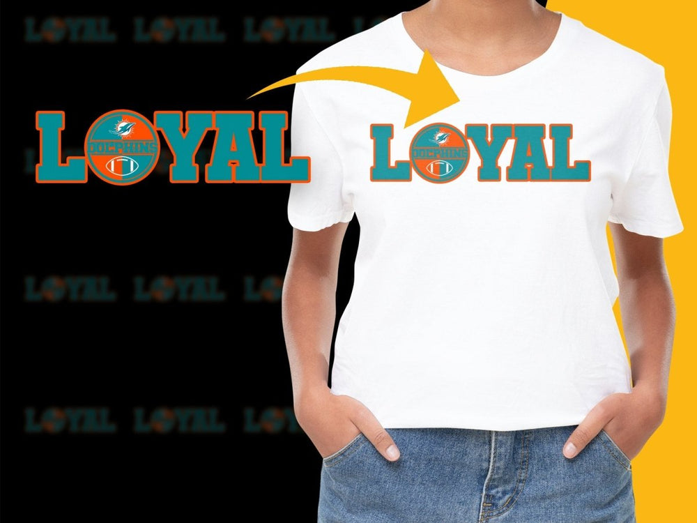 Miami Dolphins Loyal Graphic PNG File - Teepew