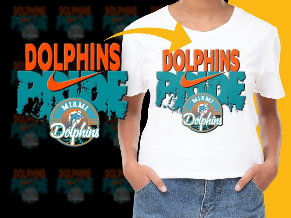 Miami Dolphins Pride Fan Apparel Graphic PNG File - Teepew