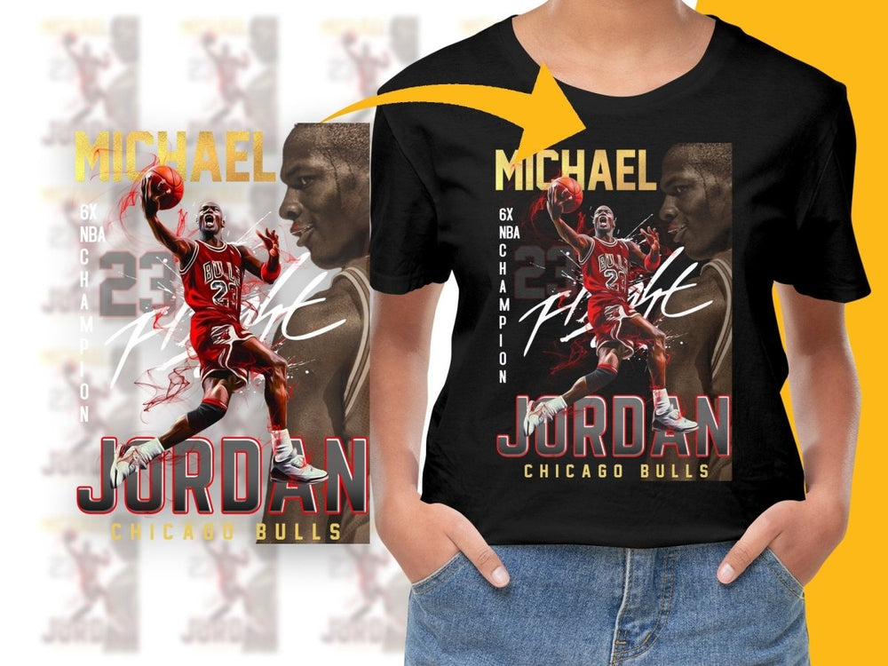 Michael Chicago Bulls Jordan 23 Basketball Legend Bootleg PNG File - Teepew