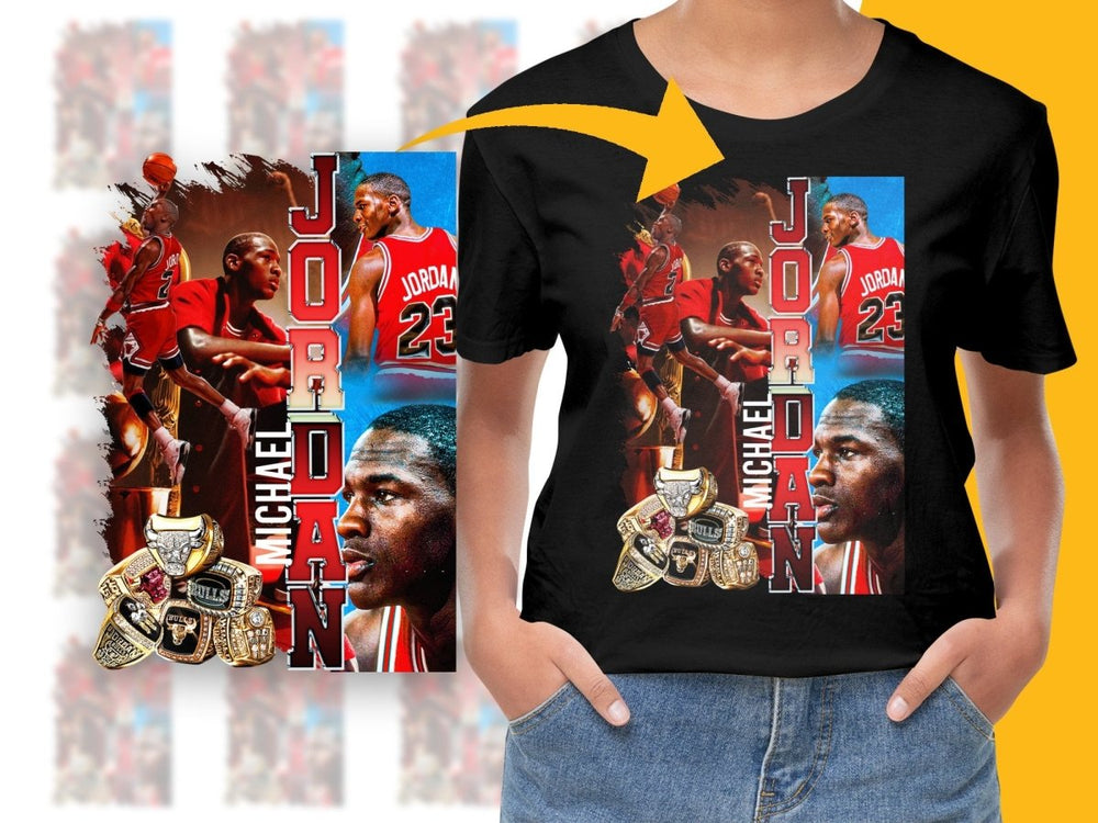 Michael Jordan Basketball Champion Bootleg PNG File - Teepew