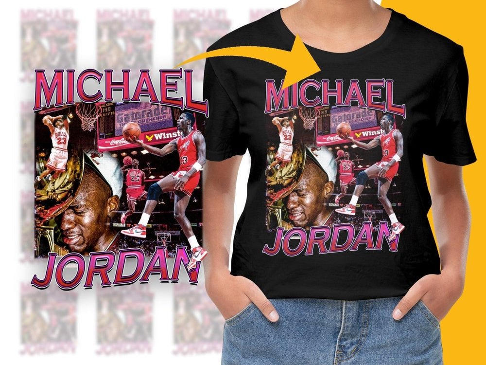 Michael Jordan Basketball Legend Graphic PNG File - Teepew