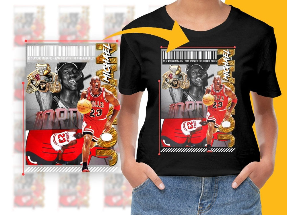 Michael Jordan Chicago Bulls Basketball Legend Bootleg PNG File - Teepew
