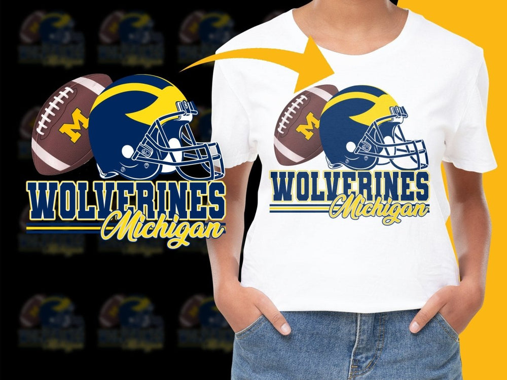 Michigan NCAA College PNG File - Teepew