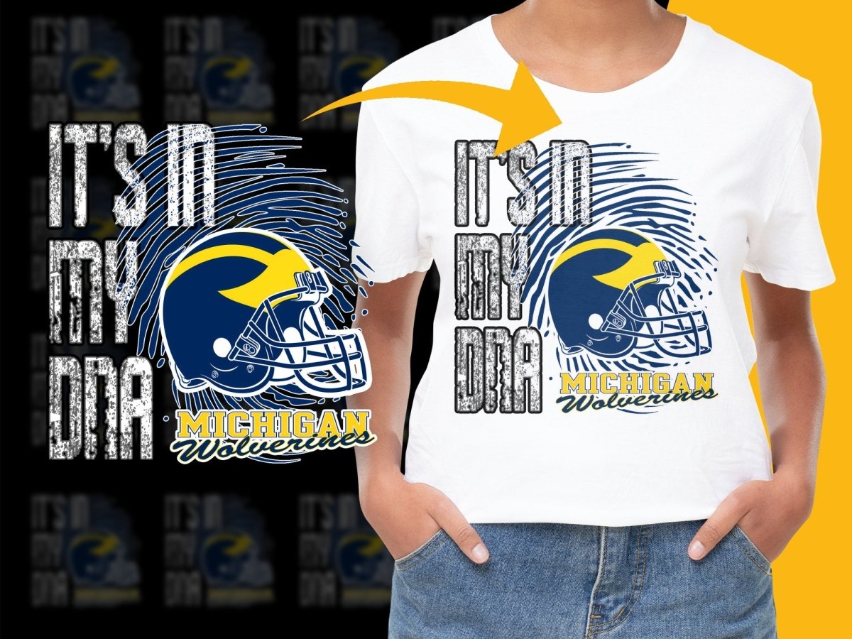 Michigan NCAA College PNG File - Teepew