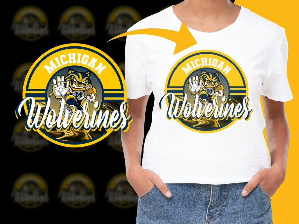 Michigan NCAA College PNG File - Teepew