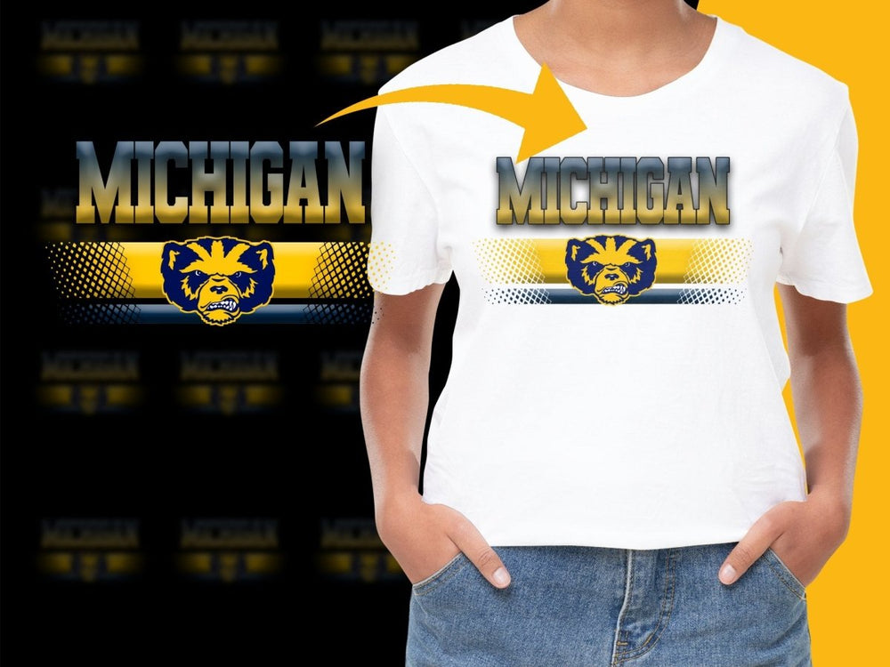 Michigan Wolverines NCAA College PNG File - Teepew